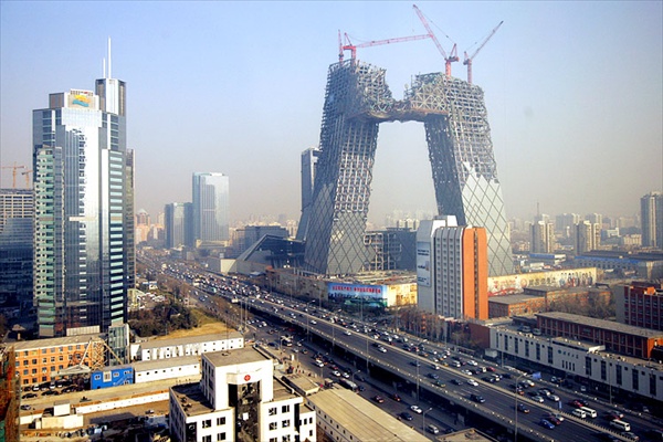 Штаб-квартира телевидения CCTV в Пекине (9 фото)