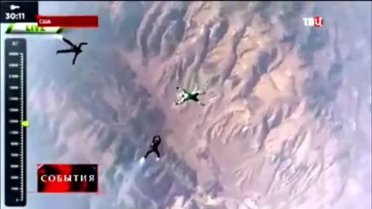 Прыжок с высоты 7,6 км без парашюта (видео)
